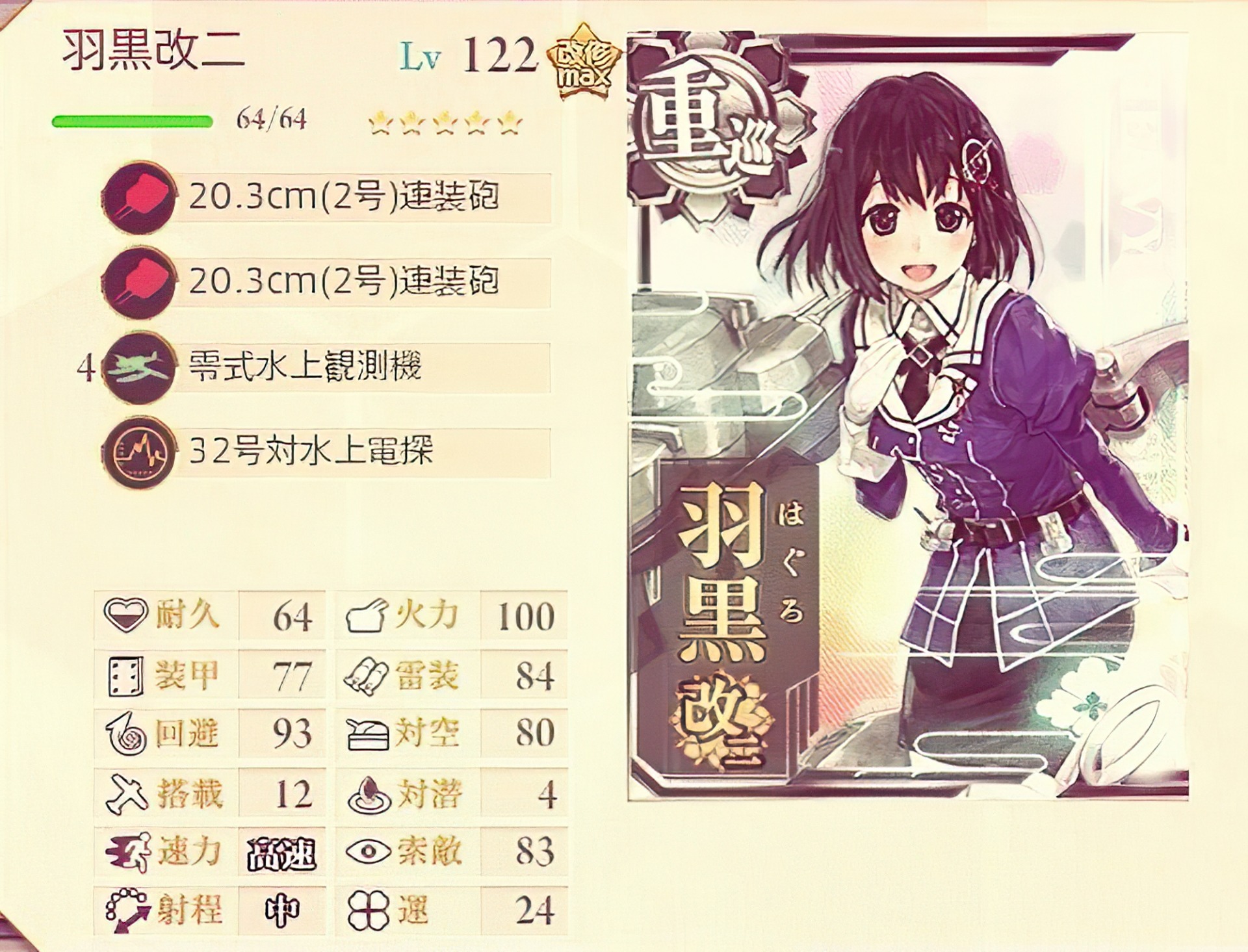 重巡洋艦羽黒